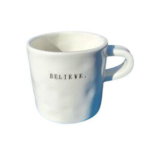 Vintage Rae Dunn BELIEVE Mug